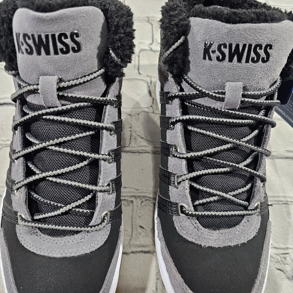 K-Swiss Vista Trainer Mid Winter 07145-024 Black Gray MENS SIZE 8